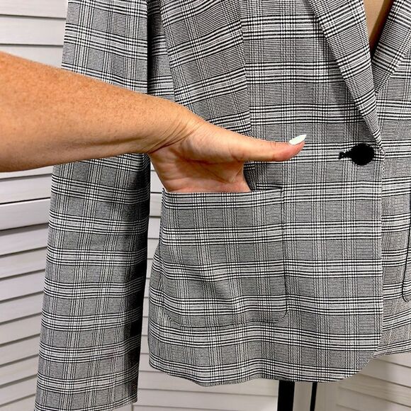 Calvin Klein Blazer Size 10 Houndstooth - Picture 6 of 13